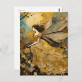 黄色の妖精 ポストカード (正面/裏面)