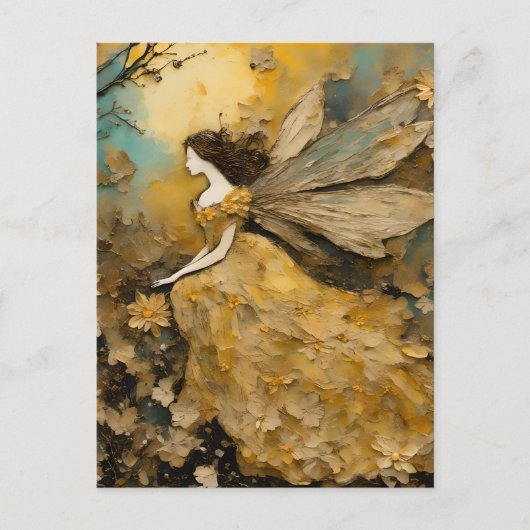 黄色の妖精 ポストカード (正面)