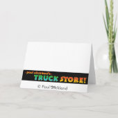 黄色の子供用ショベル カード (裏面)