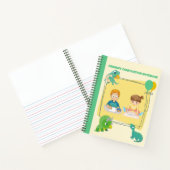 黄色の子供用小学一年生の作文ノート ノートブック (内部)