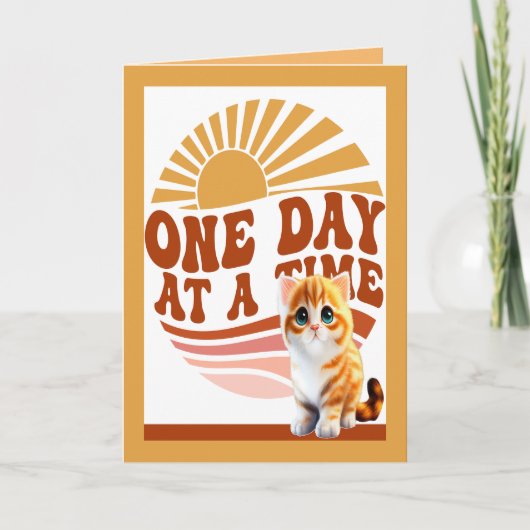 黄色の子猫 カード (正面)