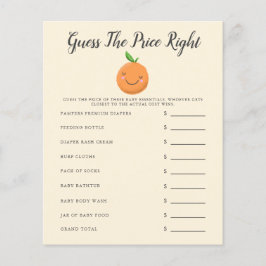 黄色の小さなかわいこちゃん赤ちゃんシャワー価格を推測