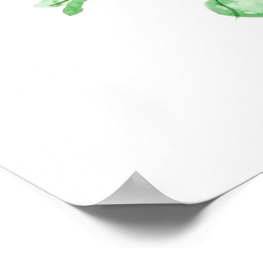 黄色の小さなフローリングデイジーバンチの水色 ポスター (角)