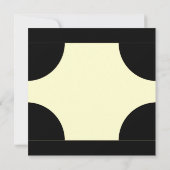 黄色の年誕生日招待状 招待状 (裏面)