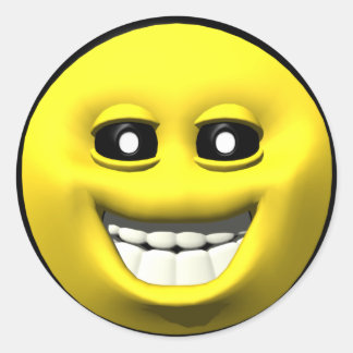 黄色の幸せ ラウンドシール