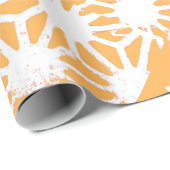 黄色の幾何学的パターン ラッピングペーパー (ロールコーナー)