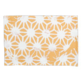 黄色の幾何学的パターン 枕カバー (正面)