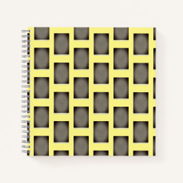 黄色の幾何学的 ノートブック
