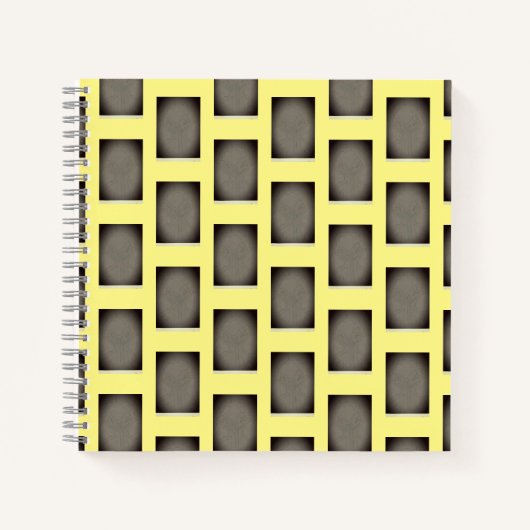 黄色の幾何学的 ノートブック (正面)