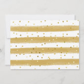 黄色の建設トラックの誕生日写真付き 招待状 (裏面)