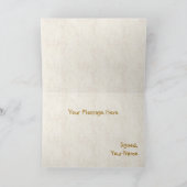 黄色の恐竜グリーティングカード カード (内部)