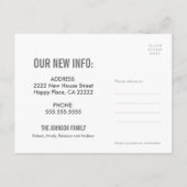 黄色の我々は家はがき移動している 案内ポストカード (裏面)