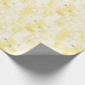黄色の抽象的な絵画 ラッピングペーパー (角)