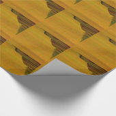 黄色の抽象芸術ギフトラップ ラッピングペーパー (角)