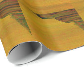 黄色の抽象芸術ギフトラップ ラッピングペーパー (ロールコーナー)