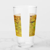 黄色の抽象芸術デイジー タンブラーグラス (右)