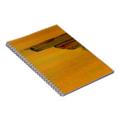 黄色の抽象芸術ノートブック ノートブック (右側)