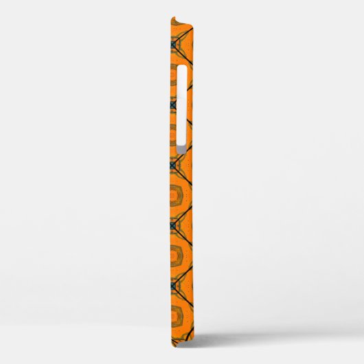 黄色の抽象芸術パターンの背景デザイン。 Case-Mate iPhoneケース (裏面 / 左)