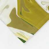 黄色の抽象芸術パターン フリースブランケット (角)