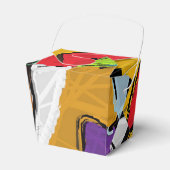 黄色の抽象芸術優先ボックス フェイバーボックス (正面サイド)