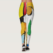 黄色の抽象芸術 レギンス (裏面)