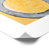 黄色の抽象芸術 – 黄色の金ゴールド絵画のギフトプリント ポスター (角)