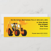 黄色の掘り出し屋 招待状 (裏面)