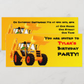 黄色の掘り出し屋 招待状 (正面/裏面)