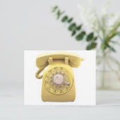 黄色の携帯電話 ポストカード (スタンド正面)