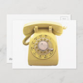 黄色の携帯電話 ポストカード (正面/裏面)