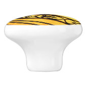 黄色の放射状 セラミックノブ (側面)