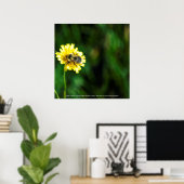 黄色の斑点 ポスター (ホームオフィス)