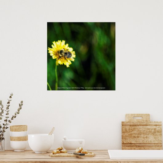 黄色の斑点 ポスター (キッチン)