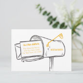 黄色の新しいアドレスメールボックスの移動 (スタンド正面)