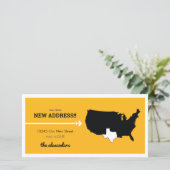 黄色の新しい州、新しいアドレス！テキサス州移動 (スタンド正面)