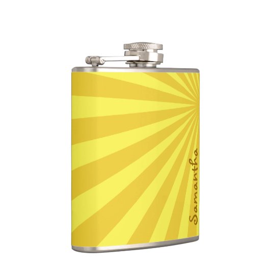 黄色の日が差すこと「名前の追加」 フラスク (右)