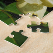 黄色の日本のバラフローラのグリーンビートル ジグソーパズル (側面)