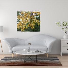 黄色の日本のメープル葉の写真 タペストリー