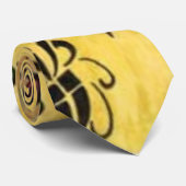 黄色の旧式な印象 ネクタイ (ロール)