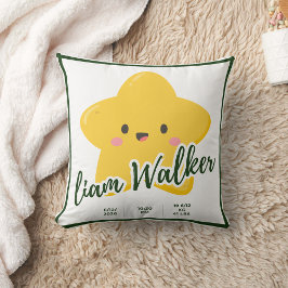 黄色の星のよくはしゃぐカスタマイズ クッション