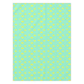 黄色の星オンターコイズ テーブルクロス (正面)