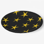 黄色の星 ペーパープレート (アングル)