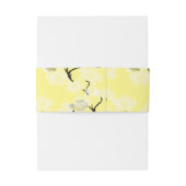 黄色の春の花が咲く 招待状ベリーバンド (裏面例)