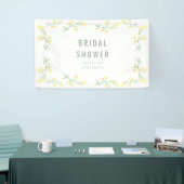 黄色の春の野生の花の写真 ブライダルシャワー 横断幕 (トレードショー)