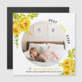 黄色の最高の花母の日の写真 (正面/裏面)