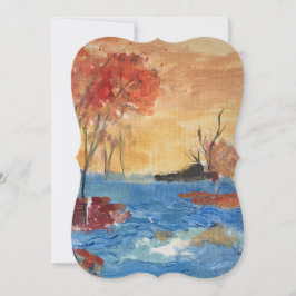 黄色の木　一般向け　メッセージカード　オリジナル作成可能 カード