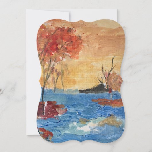 黄色の木　一般用途　個人化可能 カード (正面)