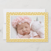 黄色の柑橘類の果実 |モダンエレガントフローラ誕生 案内状 (裏面)