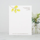 黄色の柳のカタキンスの水の色のアートレターヘッド レターヘッド (スタンド正面)