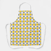 黄色の格子模様 エプロン (正面)
